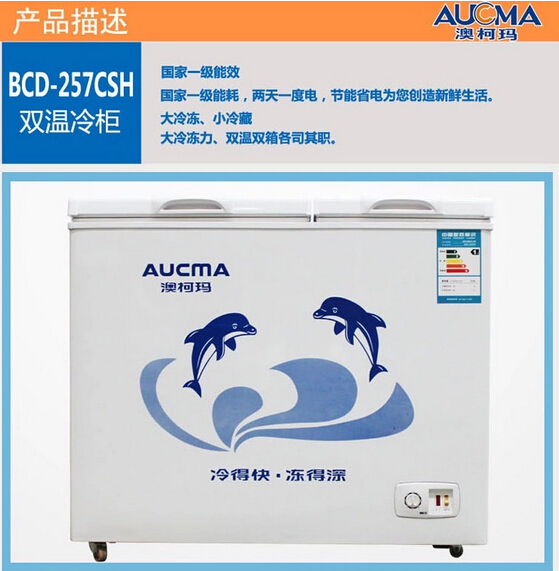BCD-257CSH卧式双温冷冻柜产品描述